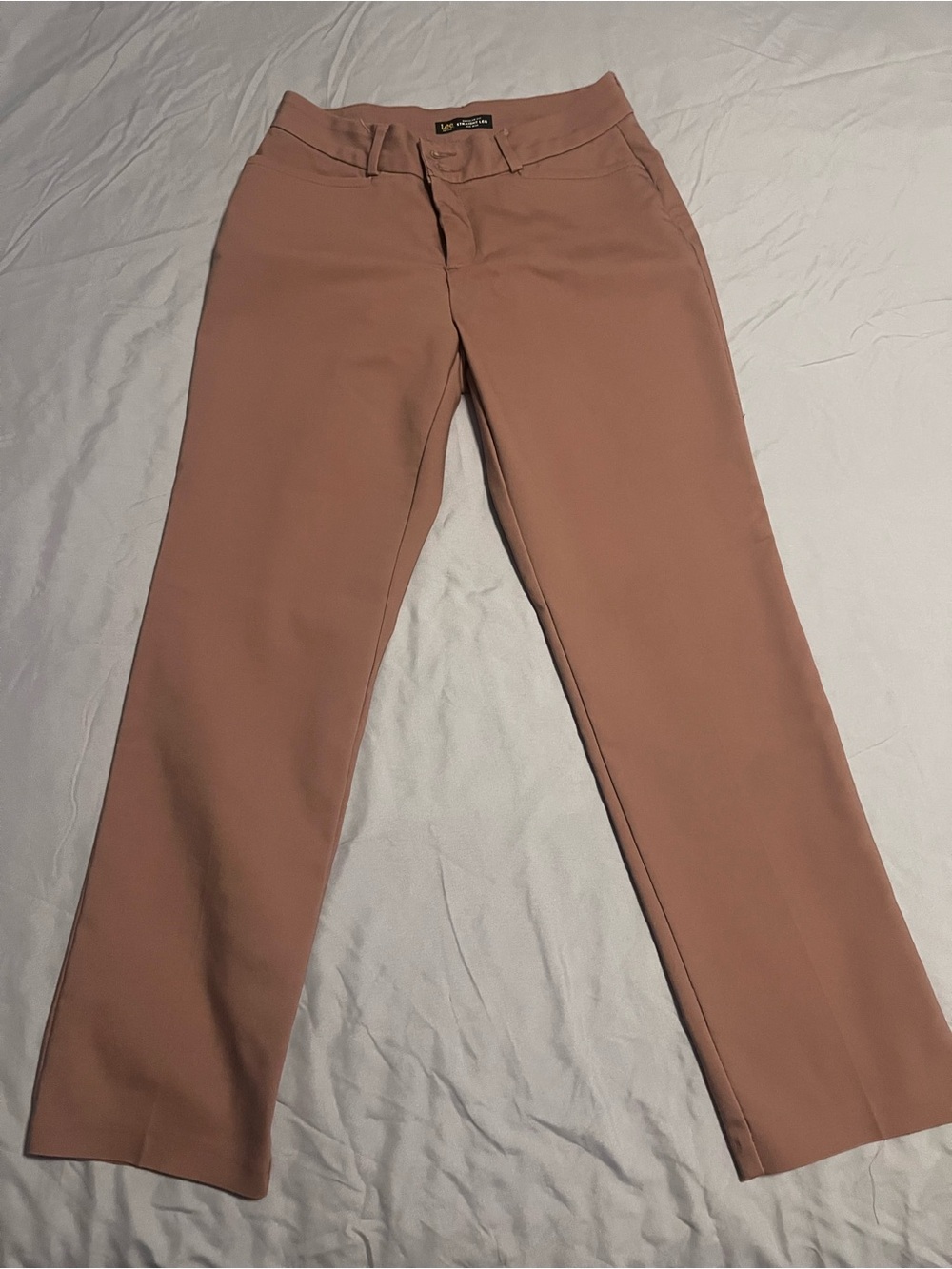 Classic Straight-Leg Women’s Pants — Dusty Rose